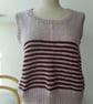 Hand knitted tank top. medium  - Image 6