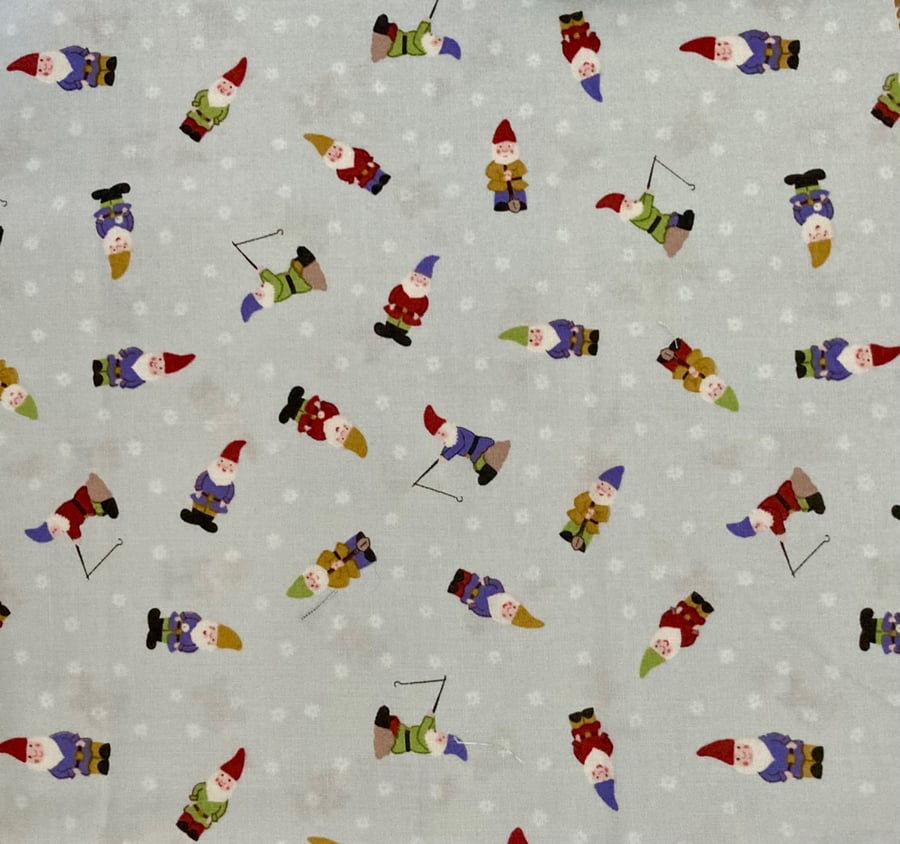 Garden Gnomes Fabric