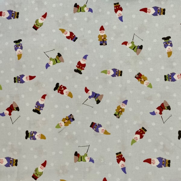Garden Gnomes Fabric
