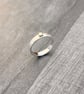 Gold Button Silver Ring  - Image 9