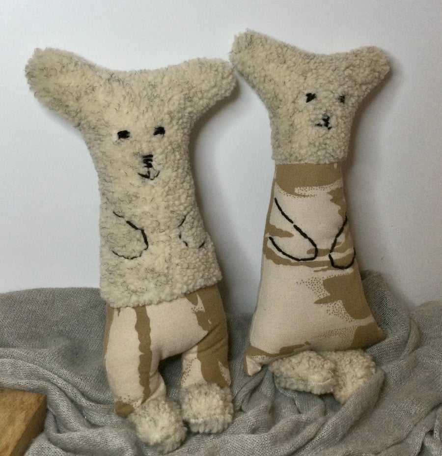 Wedding couple gift for bear lovers. Gift for couple UK. Military couple gift. M