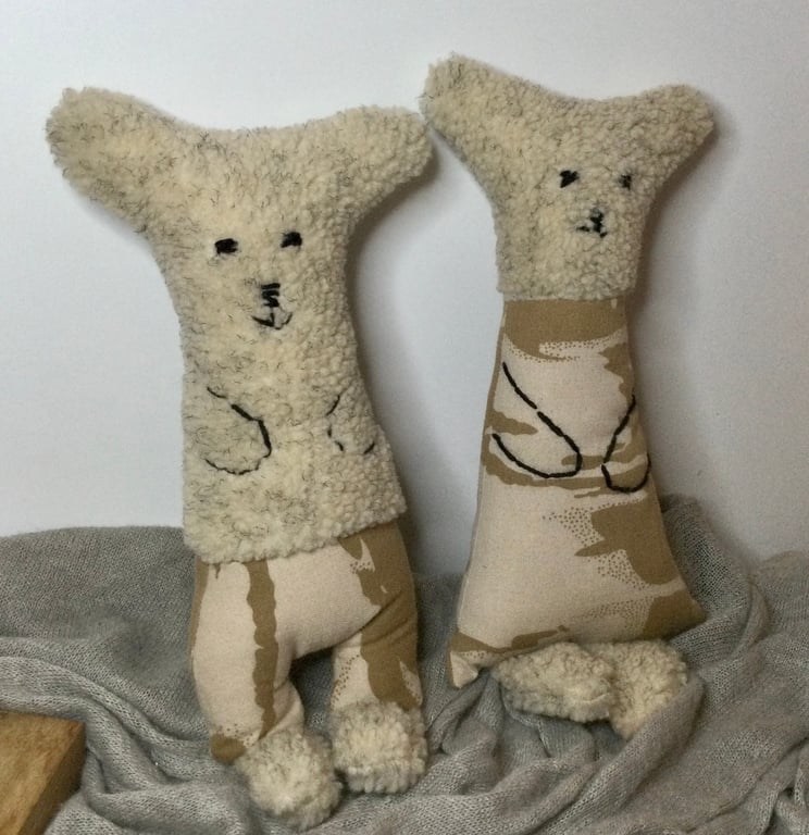 Wedding couple gift for bear lovers. Gift for couple UK. Military couple gift. M