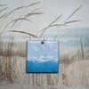 "Calm waters" pendant in enamelled copper 247