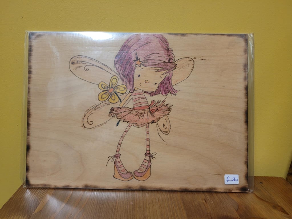 Wooden Fairy Art