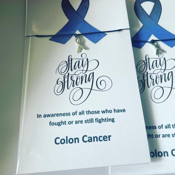 Colon cancer awareness wish bracelet 