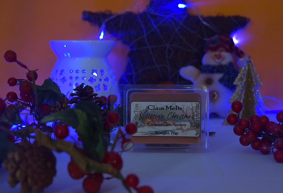 Soy Wax Melt Clam Melt - Victorian Christmas