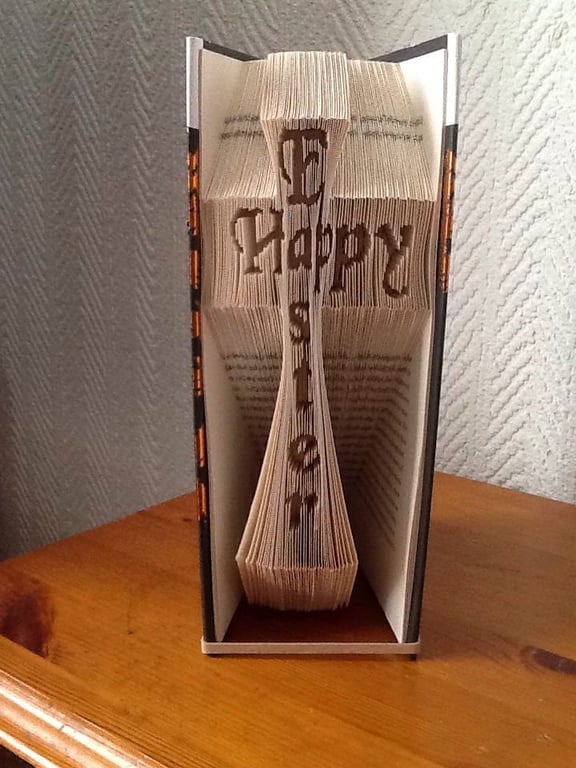 Easter Cross COMBI Book Folding Pattern - EMAILED PDF PATTERN