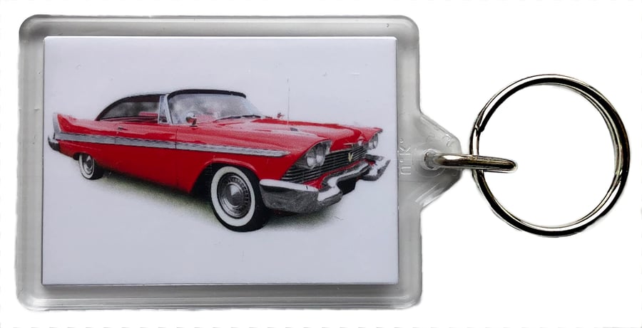 Plymouth Belvedere 1958 - Keyring with 50x35mm Insert