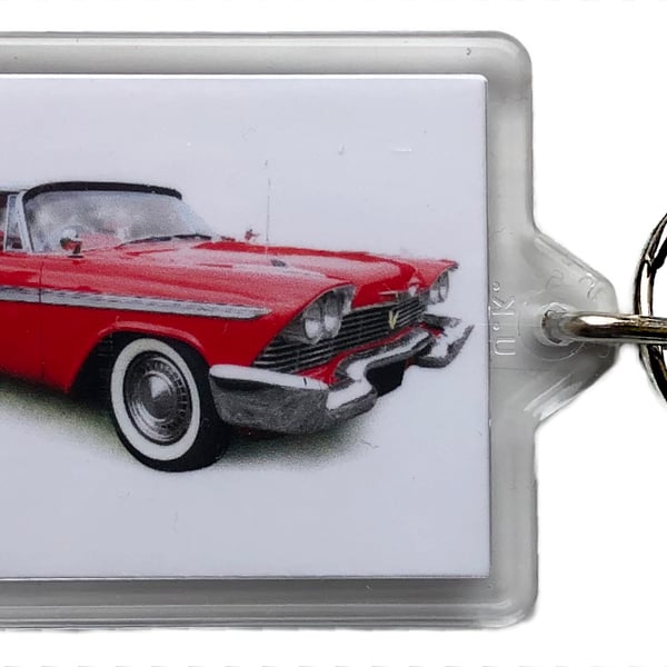 Plymouth Belvedere 1958 - Keyring with 50x35mm Insert