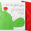  Rude Cactus love card, Funny Valentines day card, Naughty boyfriend card