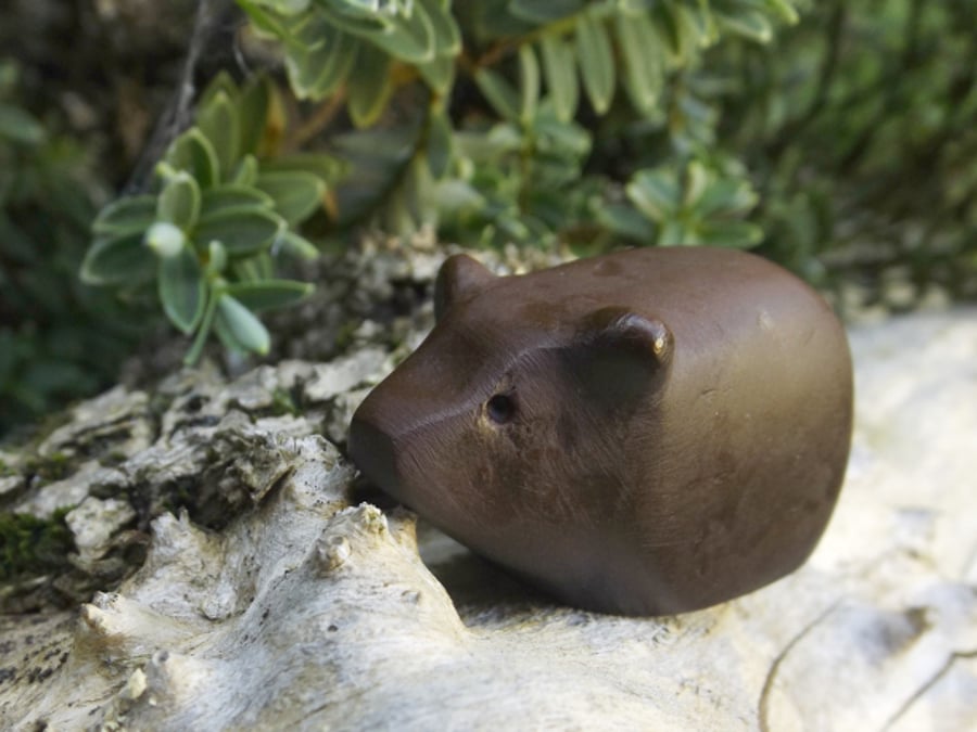 The Bear Copper Totem Spirit Animal. Miniature Bear Figure