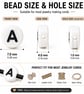 7x4mm flat round White single A-Z & mixed letters Acrylic Alphabet Beads - Image 2