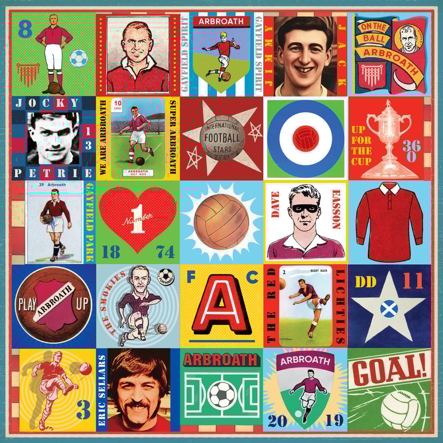 Arbroath Pop Art Football Print