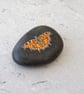 Butterfly Art Hand Painted Stone 'Comma Butterfly' - Image 1