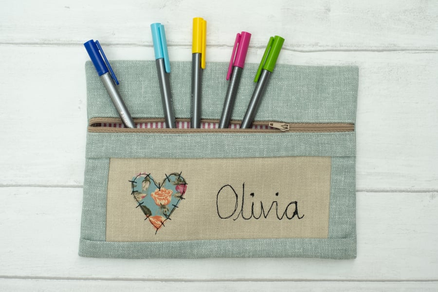 Personalised Pencil Case - OLIVIA