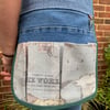 Garden tool belt from reclaimed denim 