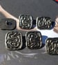 1" 25mm 40L Rare Buttons Antique Silver - Image 4