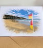 Blank Card A6 Landscape - Sennen Beach