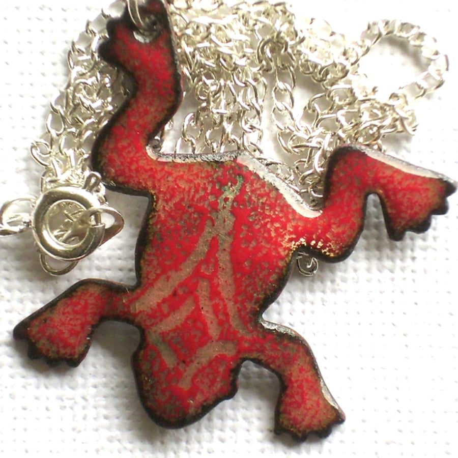 large pendant - red frog