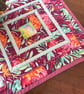 Artichoke Garden quilted textile table topper - Image 1