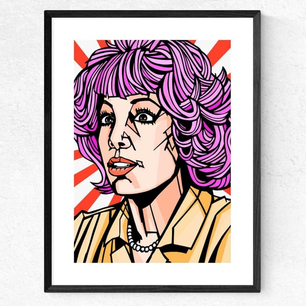 Frenchy Grease Musical Art Print, Hollywood Musical Pop Art Print, 3 sizes