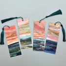 Seascape Bookmark Set 2 with Tassels