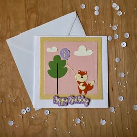 Handmade 2 year old Birthday Card