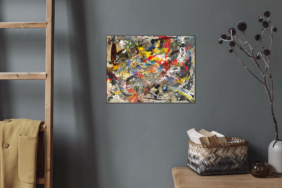 Abstract Painting 40 x 30cm by Peter Taylor