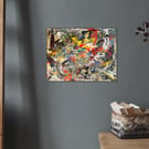 Abstract Painting 40 x 30cm by Peter Taylor