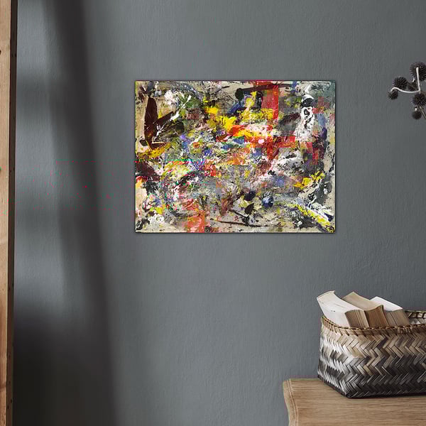 Abstract Painting 40 x 30cm by Peter Taylor