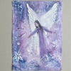 hand painted angel with free angel card reading ( ref F536.PNK4 )