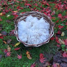 Pure natural wool curls – 100grams of washed wool for sustainable crafts