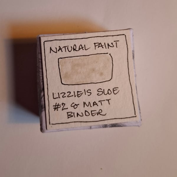 Pot of Natural Watercolour Paint. Sloe, Dark Grey