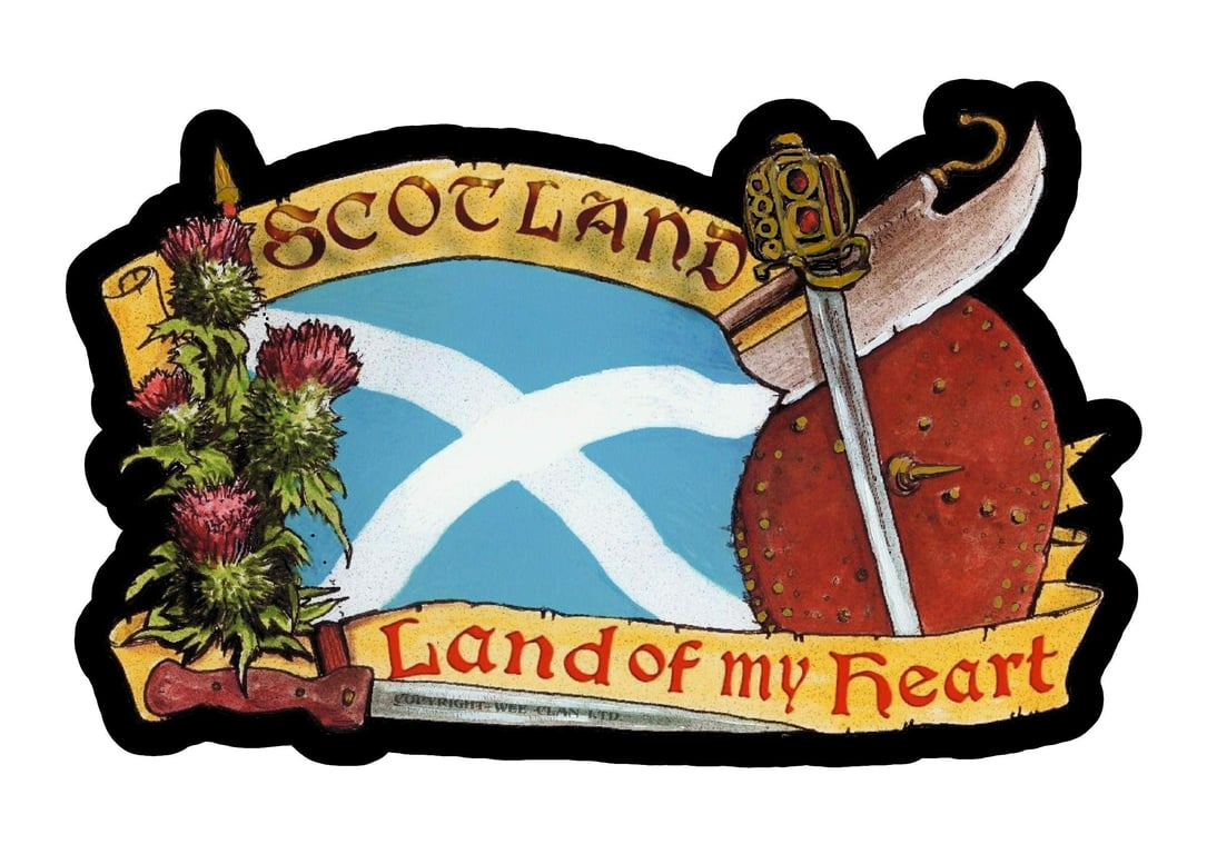 Scotland Land O' My Heart Repositionable Sticker
