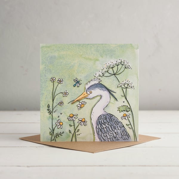 Heron Greetings card