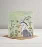 Heron Greetings card - Image 1