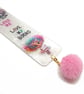 Handmade Bookmark in Pearl White with Ghost and Rainbow Girl - Image 4