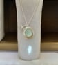 Sea Glass Silver Pendant With Starfish Charm - Image 2