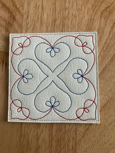 979  8 Hearts line coaster