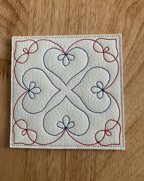 979  8 Hearts line coaster