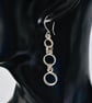 Handmade Sterling Silver Link Earrings - Image 2