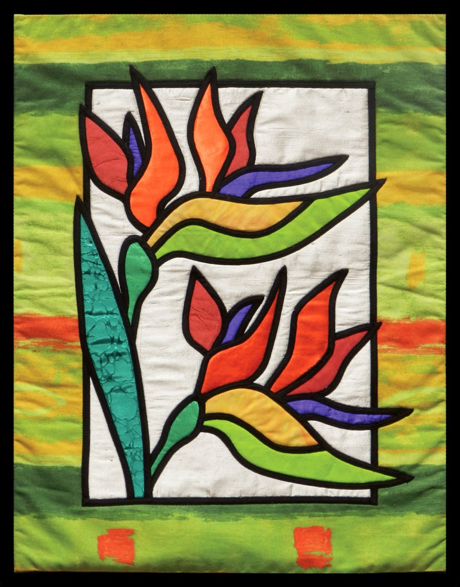 Bird of Paradise Flower Wall Quilt