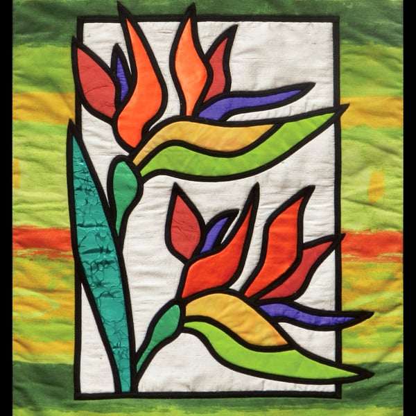Bird of Paradise Flower Wall Quilt