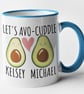 Lets Avocuddle Mug Personalised Couples Mug Personalised Anniversary Gift - Image 3