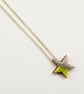 Star green grey pendant necklace - Image 1