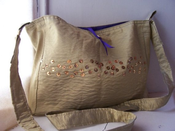 Beach bag with sequins and beads - Santiago