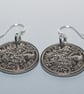 1959 67th birthday lucky sixpence earrings, 67th birthday gift, gift idea, gift 