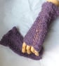 Lacy Lilac fingerless mitts - Image 1