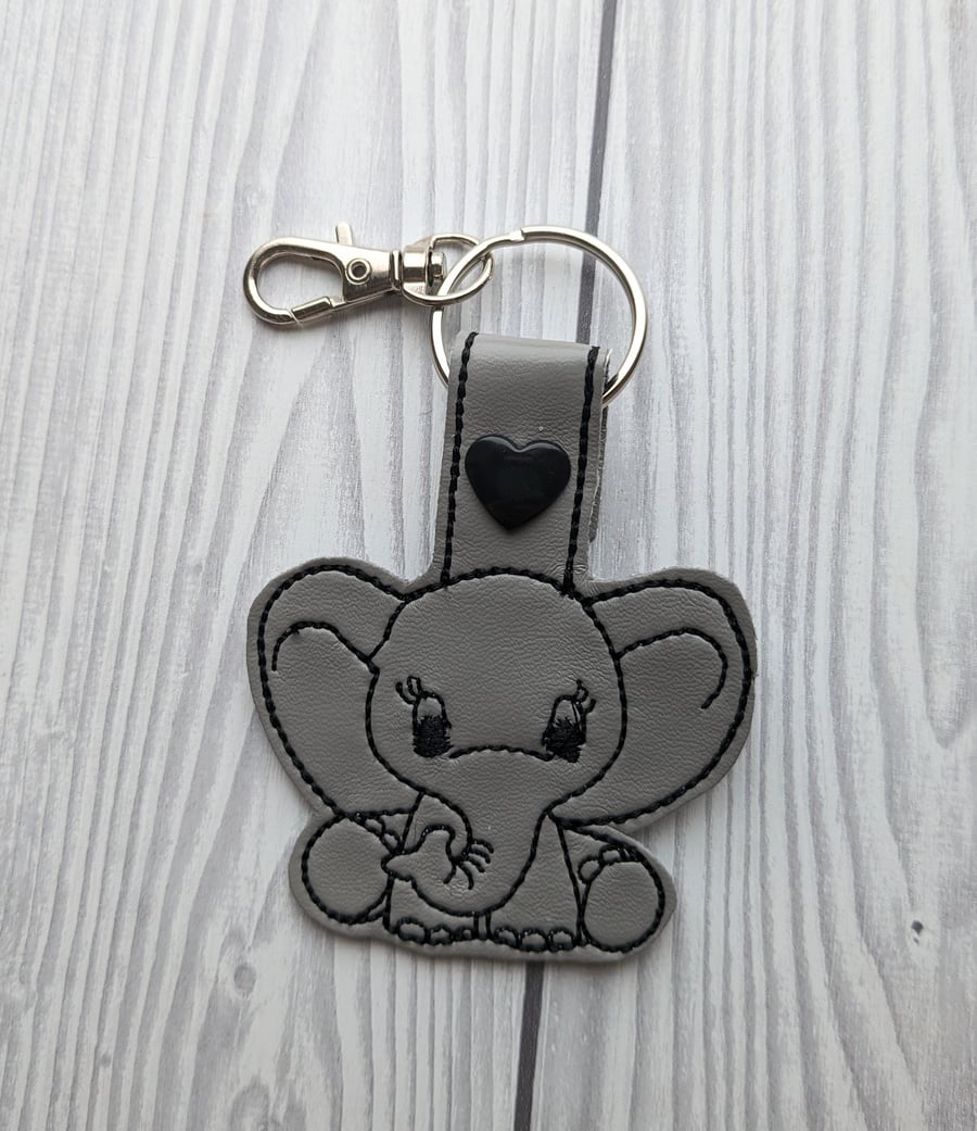 Cute Elephant Keyring Folksy