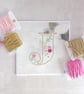 SALE Hand Stitched Alphabet Card, Initial J Card, Embroidered Letter Card - Image 4